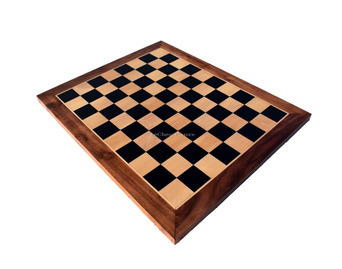 Capablanca Chess Game Collectors Series Luxury Chess Board <br> Maple & Ebony <br>  2.25" Square (10 x 8)