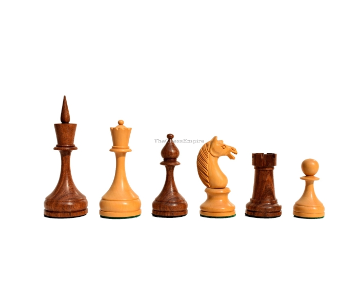 USSR Timeless Series Chess Pieces <br>Boxwood & Acacia <br> 4.75" King