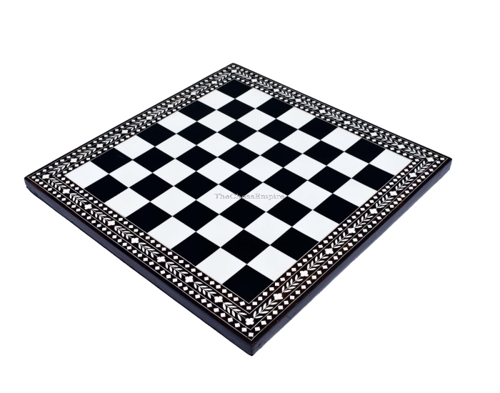 The Heritage Series Chess Board <br> Black Stained Sheesham & Acrylic <br> 1.75" Square