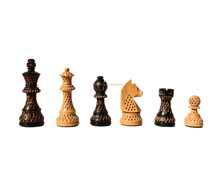 Artistic Champion Series chess pieces <br> Boxwood & Ebonized <br> 3.75" King 
