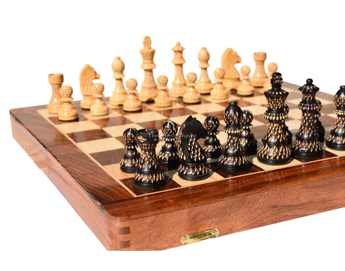 Artistic Champion Series chess set <br> Boxwood & Ebonized <br> 3.75" King with 18" Chess Board