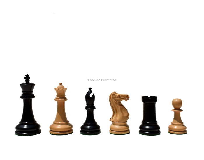 Collector Iv Series Chess Pieces <br> Boxwood & Ebony <br> 4" King