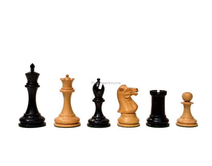 The Howard Staunton chess pieces <br> Boxwood & Ebony <br> 4" King 