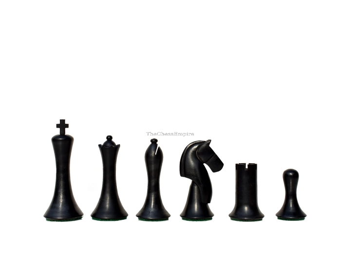 Ulbrich Series Chess Pieces <br> Boxwood & Ebony <br>  3.75" King