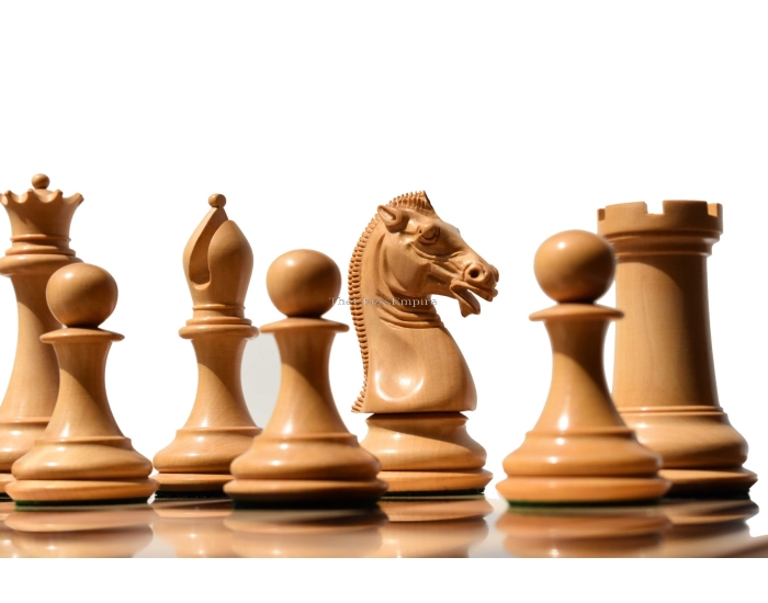 The Empire's Prestige Series chess pieces <br> Boxwood & Ebony <br> 4.4" King