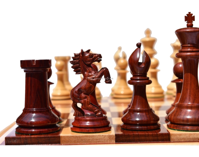 Special Edition Kohinoor Series Chess Pieces <br> Boxwood & Padauk <br> 5" King 