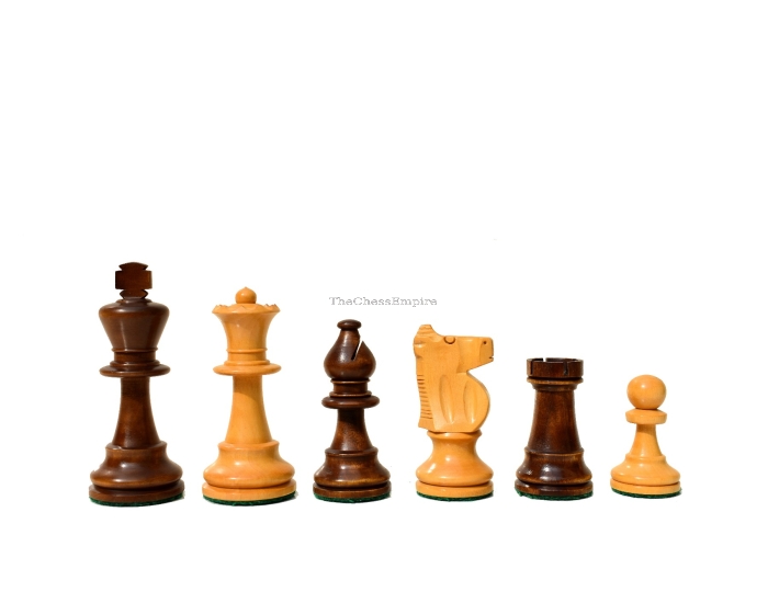 1890 Lardy Staunton Chess Pieces <br> 3.5" King