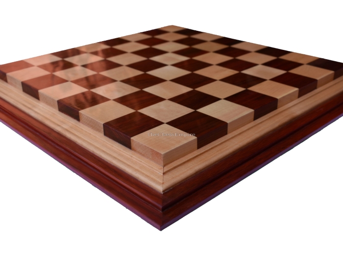 Premium Series solid wood Chess Board Canadian Maple wood & African Padauk 