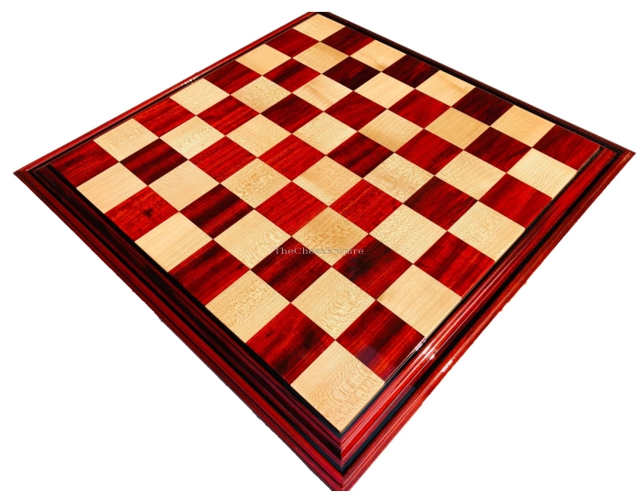 The Players Field Series Luxury Chess Board <br> Maple & African Padauk