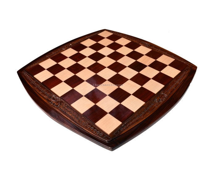 The Warriors Field Series Luxury Chess Board <br> Maple & African Padauk <br> 2.25" Square