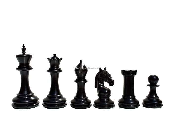 The sheffield Series chess pieces <br> Boxwood & Ebony <br> 4.4" King