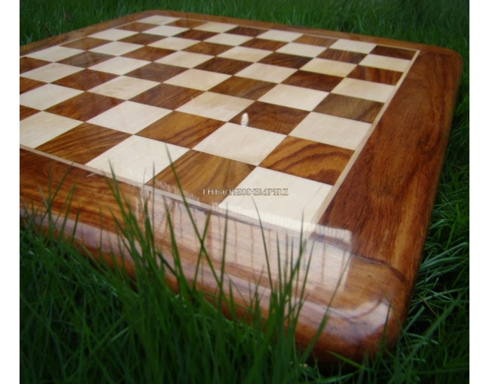 Round Edge Series Chess Board<br> Maple & Sheesham