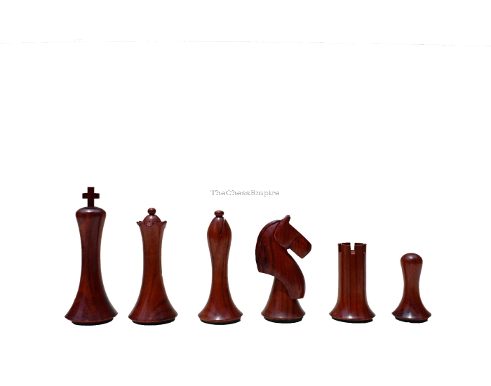 Ulbrich Series Chess Pieces <br> Boxwood & Padauk <br> 3.75" King 