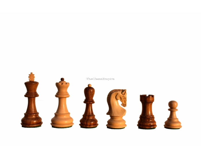 Yugoslavia Series Chess Pieces <br> Boxwood & Sheesham <br> 3" King 