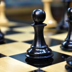 Antarctica Series Chess Pieces Boxwood & Ebony 4" King-3033