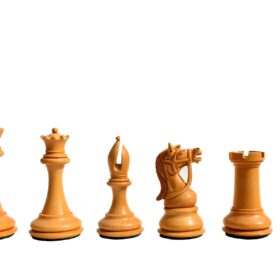 Antarctica Series Chess Pieces Boxwood & Ebony 4" King-3018