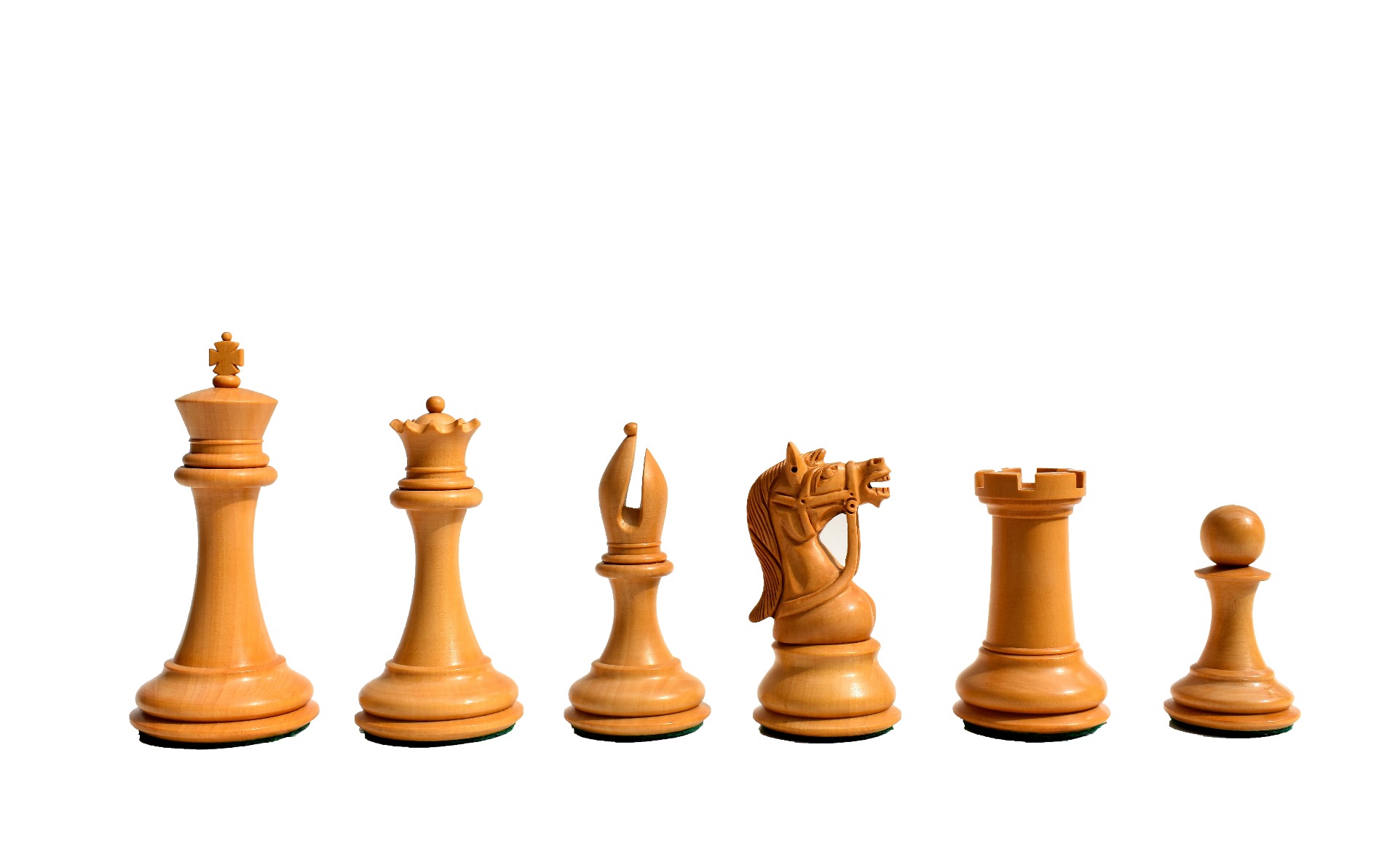 Antarctica Series Chess Pieces <br> Boxwood & Ebony <br> 4" King-3018 Antarctica Series Chess Pieces Boxwood & Ebony 4" King-3018