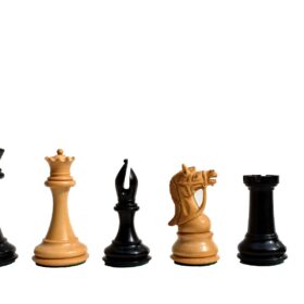 Antarctica Series Chess Pieces Boxwood & Ebony 4" King-3017
