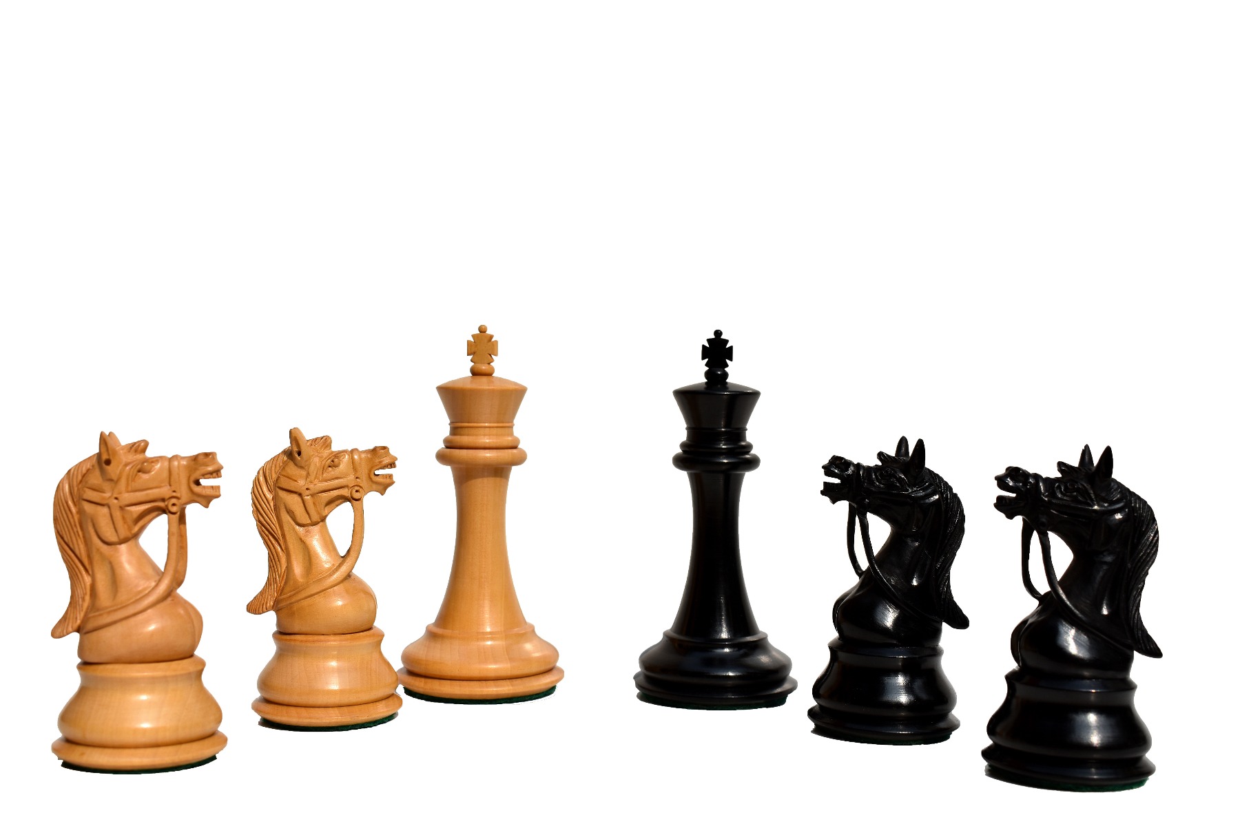 Antarctica Series Chess Pieces <br> Boxwood & Ebony <br> 4" King-3020 Antarctica Series Chess Pieces Boxwood & Ebony 4" King-3020
