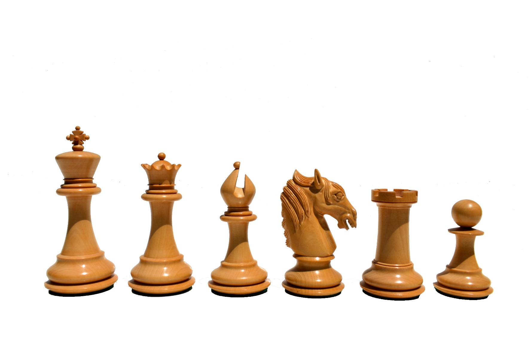 Ambassador Series Chess Pieces <br> Boxwood & Ebony <br> 3.75" King-3043 Ambassador Series Chess Pieces Boxwood & Ebony 3.75" King-3043