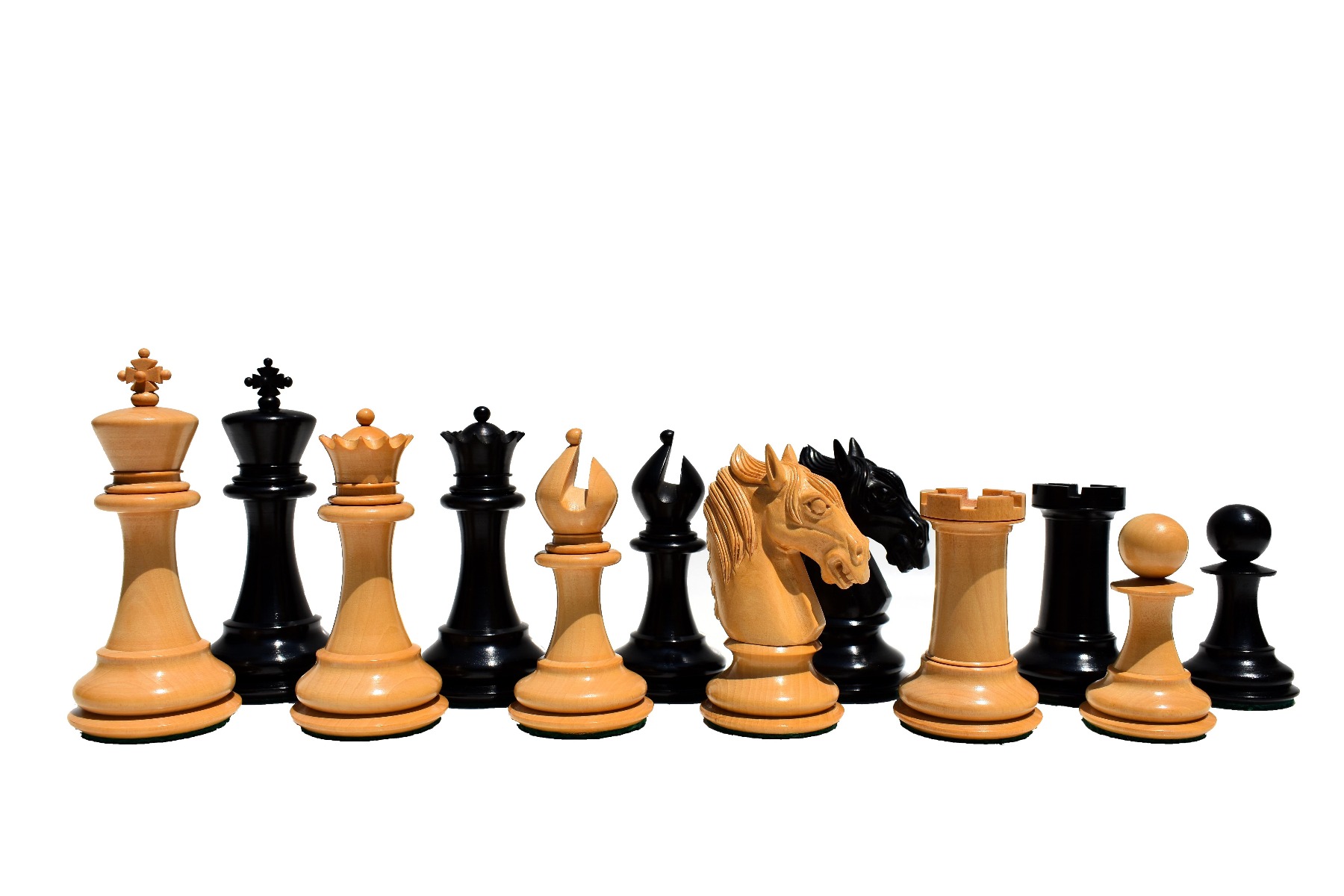 Ambassador Series Chess Pieces <br> Boxwood & Ebony <br> 3.75" King-0 Ambassador Series Chess Pieces Boxwood & Ebony 3.75" King-0