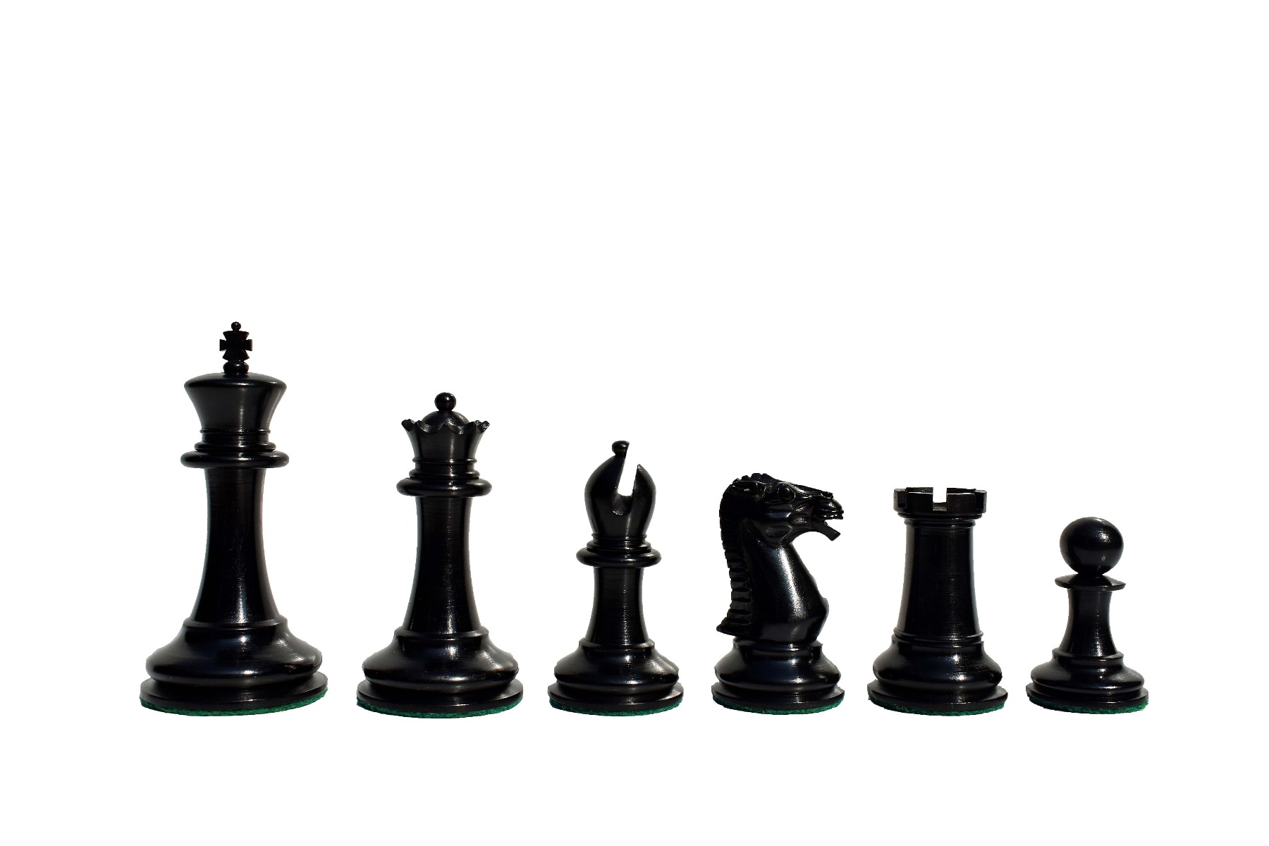 Circa 1855 Anderssen Drop Jaw Series Chess Pieces <br> Antiqued Boxwood & Ebony <br> 3.5" King-2169 Circa 1855 Anderssen Drop Jaw Series Chess Pieces Antiqued Boxwood & Ebony 3.5" King-2169