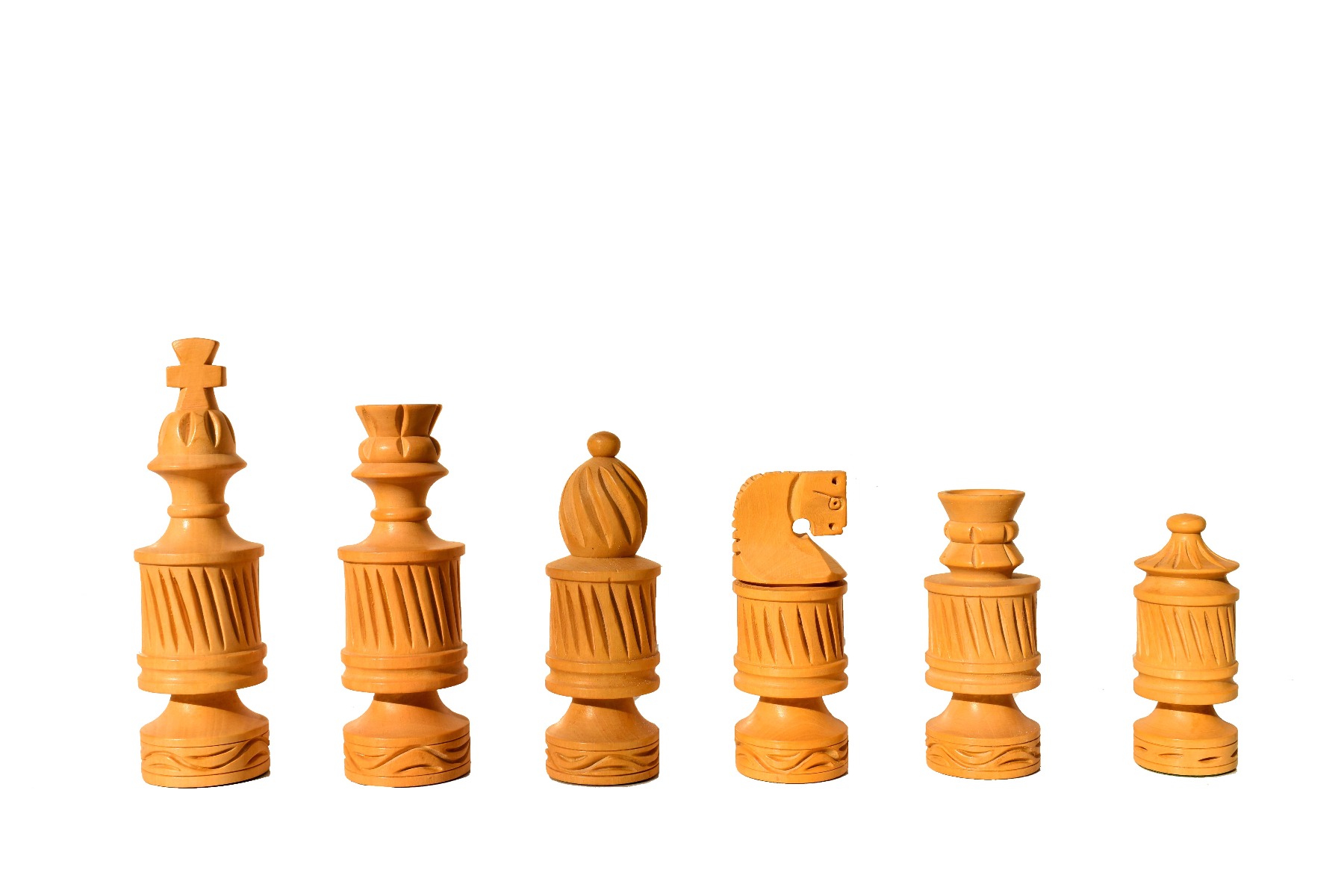 Candle Series Hand Carved Chess Pieces Boxwood & Sheesham 4" King-6614