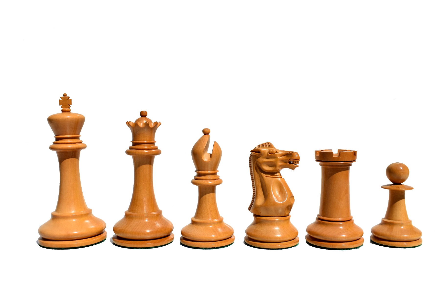 Hampshire Series Chess Pieces <br> Boxwood & Ebony <br> 4.4" King-2803 Hampshire Series Chess Pieces Boxwood & Ebony 4.4" King-2803