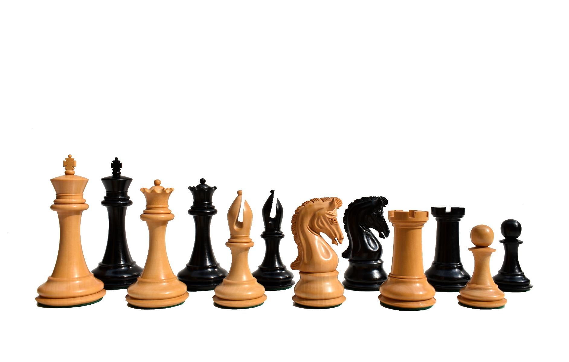 The Imperial Series Chess Pieces(Repro)<br> Boxwood & Ebony <br>4" King-0 The Imperial Series Chess Pieces(Repro) Boxwood & Ebony 4" King-0