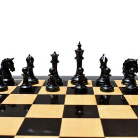 King George Series Chess Pieces Boxwood & Ebony 3.75" King-2748