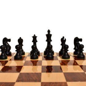 Deluxe Staunton Chess Pieces Acacia & Ebonized 3.75" King-2395