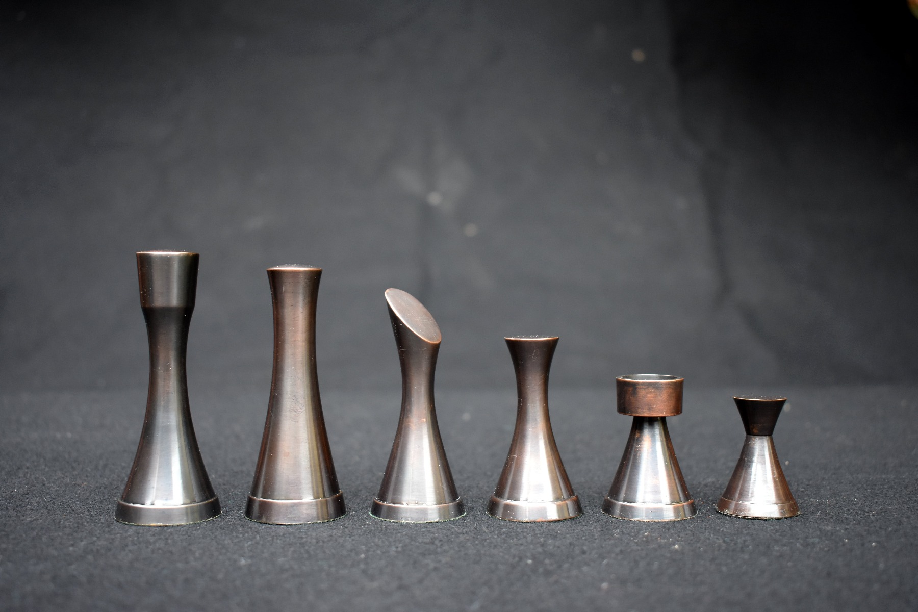 The Contemporary Series Solid Brass Chess pieces Antiqued & Silver Coated 3.25" King -3107