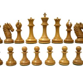The Master Series Chess Pieces Boxwood & Padauk 4.4" King-2711