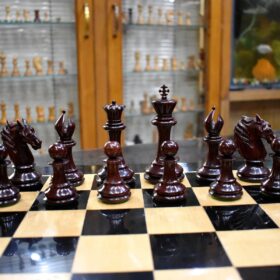 The Master Series Chess Pieces Boxwood & Padauk 4.4" King-2714