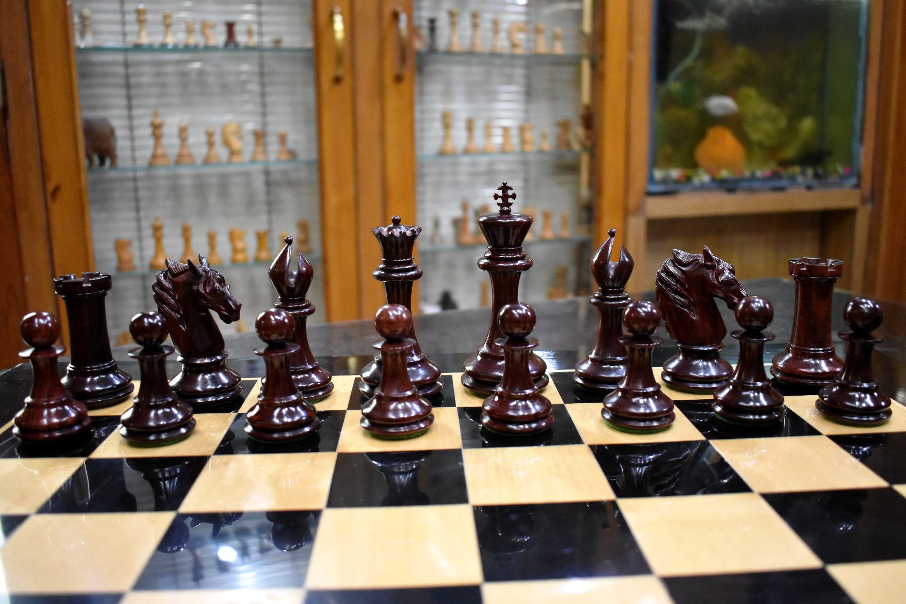 The Master Series Chess Pieces Boxwood & Padauk 4.4" King-2714