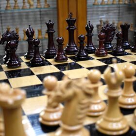 The Master Series Chess Pieces Boxwood & Padauk 4.4" King-2716