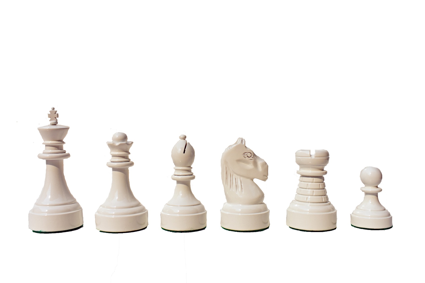 Mechanics Institute Chess Pieces <br> Ivory white & Black Lacquered <br> 4.25" King-2066 Mechanics Institute Chess Pieces Ivory white & Black Lacquered 4.25" King-2066