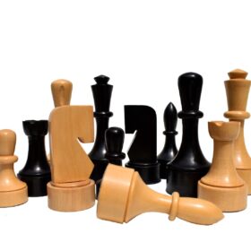 Northern Art Chess Pieces Boxwood & Ebonized 3.75" King-0