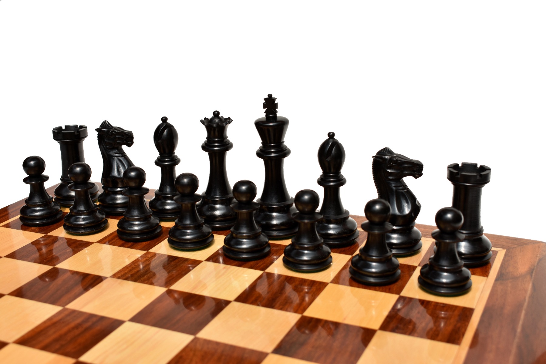 The Philidor Series Chess Pieces Boxwood & Ebonized 4" King-2266