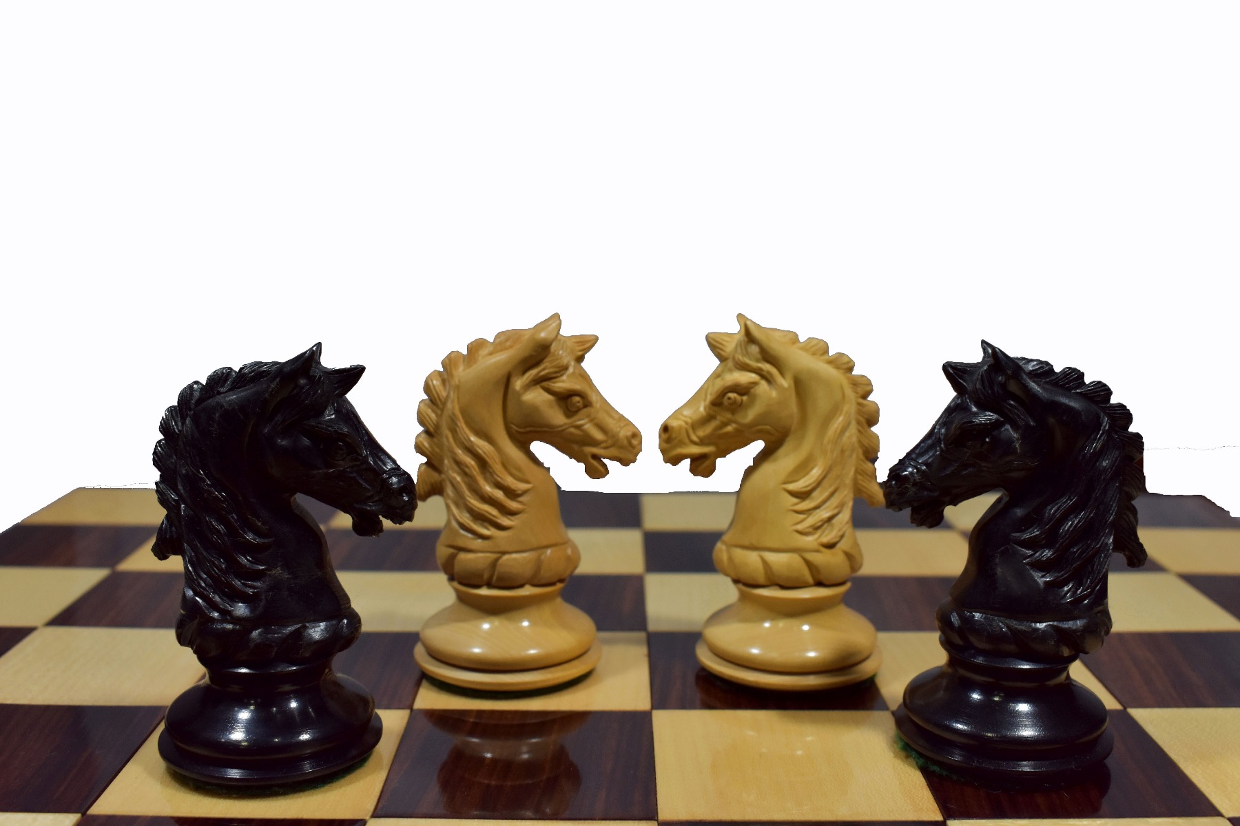 Sebastian Series Chess Pieces Matte Finish <br> Boxwood & Ebony <br> 4.4" King-2690 Sebastian Series Chess Pieces Matte Finish Boxwood & Ebony 4.4" King-2690
