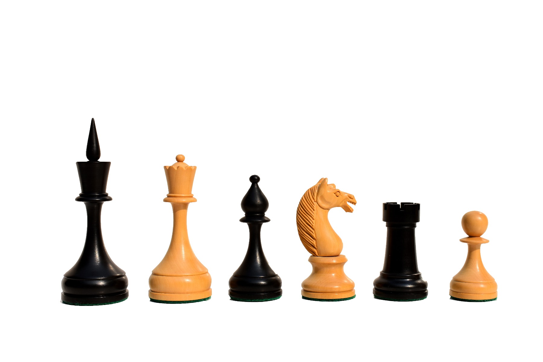 USSR Timeless Series Chess Pieces <br>Boxwood & Ebonized <br> 4.75" King-0 USSR Timeless Series Chess Pieces Boxwood & Ebonized 4.75" King-0