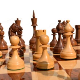 USSR Timeless Series Chess Pieces Boxwood & Acacia 4.75" King-2206