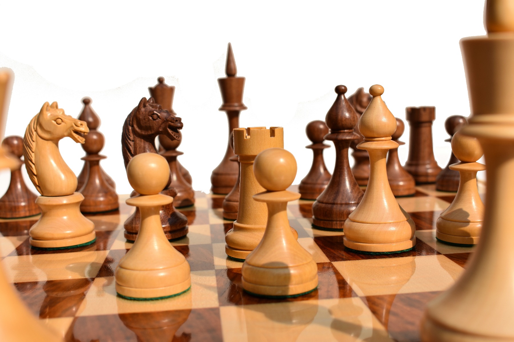 USSR Timeless Series Chess Pieces Boxwood & Acacia 4.75" King-2206