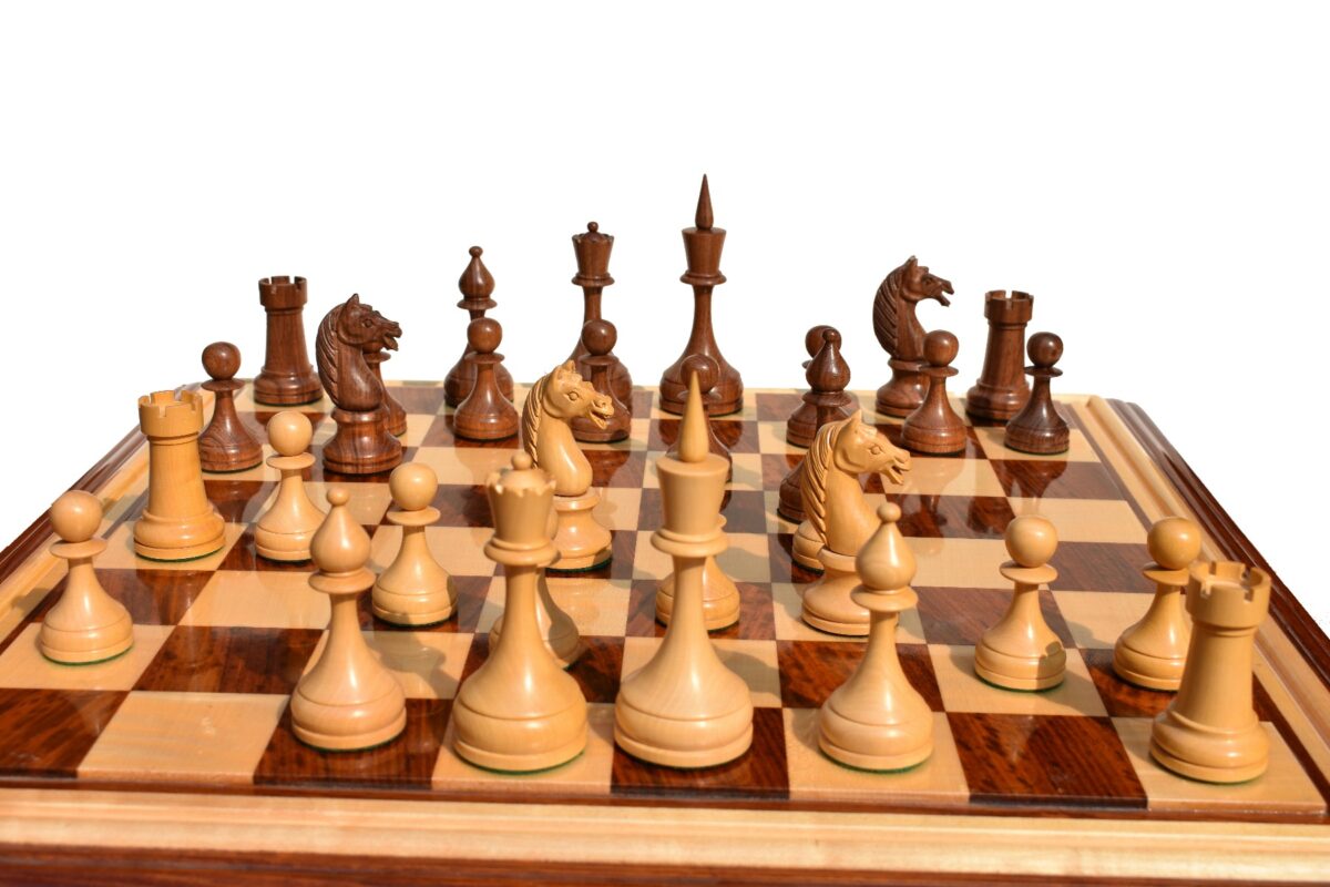 USSR Timeless Series Chess Pieces Boxwood & Acacia 4.75" King-2207