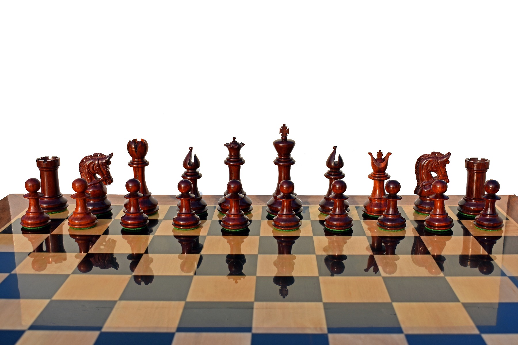 Archbishop & Chancellor ,Capablanca Chess Game,The Parker Bridle Series Boxwood & Padauk 4.25" King with 2.25" Square Collector Series 10x10 Chess Board -4059