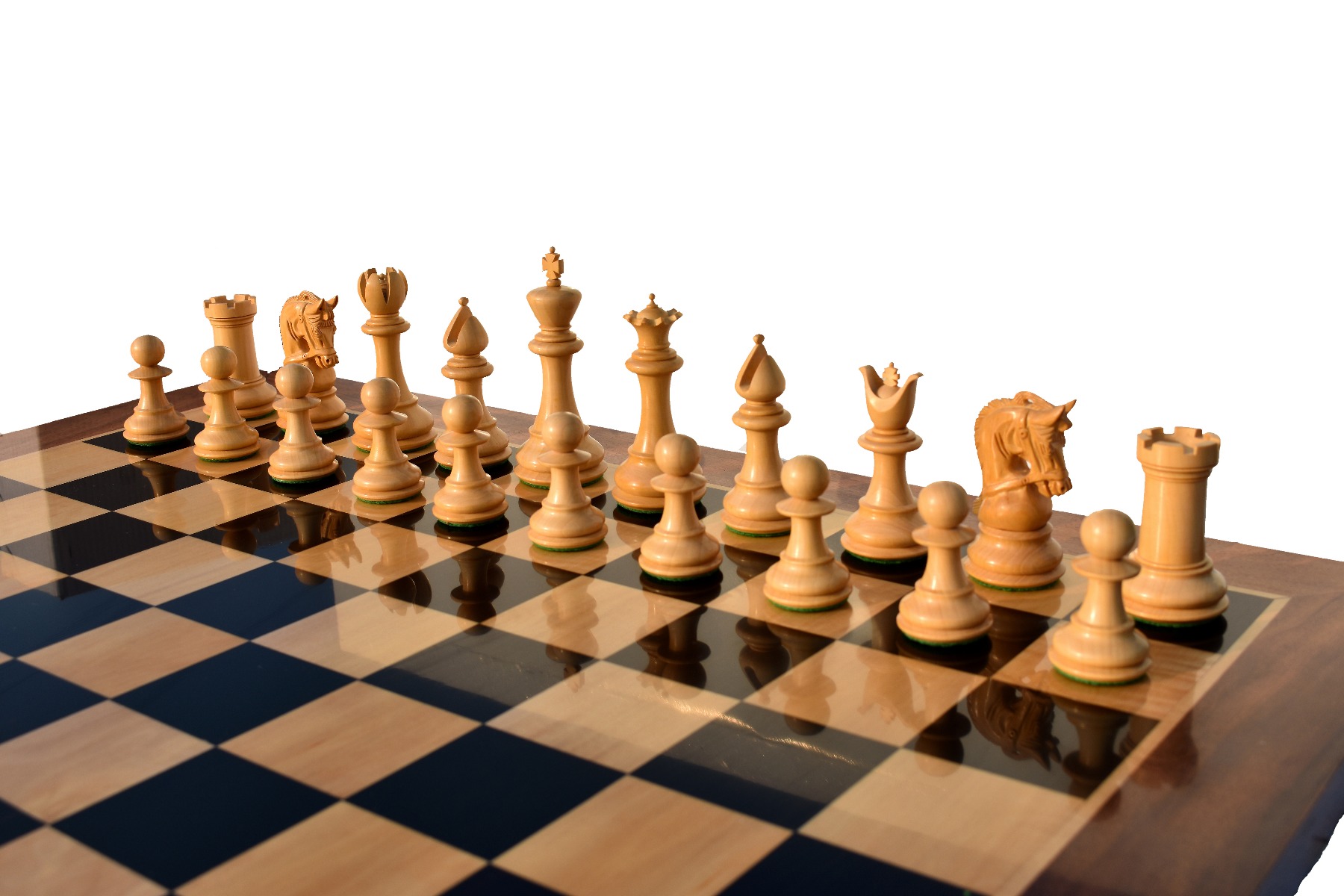 Archbishop & Chancellor ,Capablanca Chess Game,The Parker Bridle Series Boxwood & Padauk 4.25" King with 2.25" Square Collector Series 10x10 Chess Board -4058