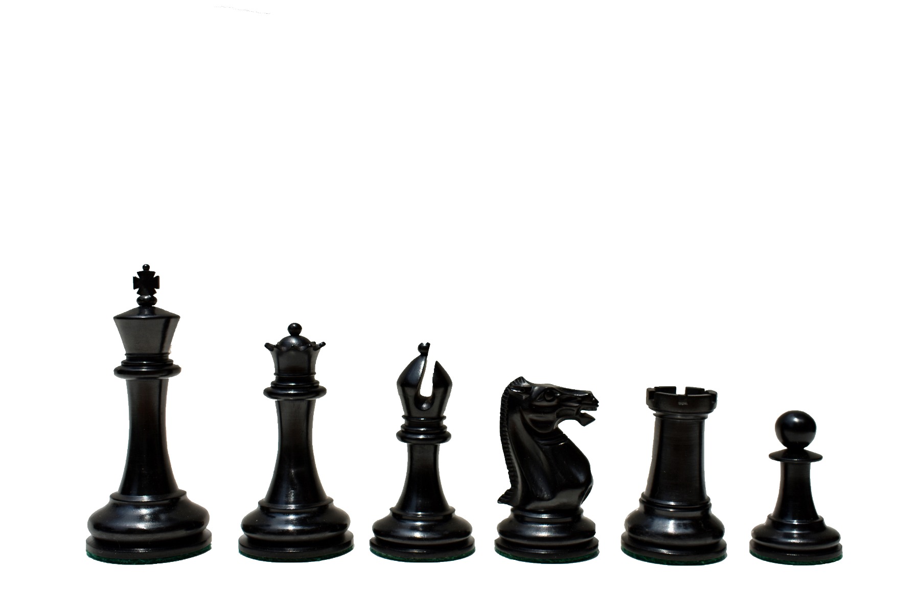 1853 Jaques Paulsen Series Reproduction Chess Set Antiqued Boxwood & Ebony 3.5" King with 2" Square Jaques Chess Board-3947