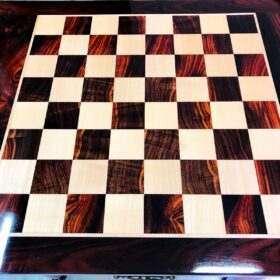 The Victoria Series Luxury Chess Table American Maple & Golden Grain Rosewood-0