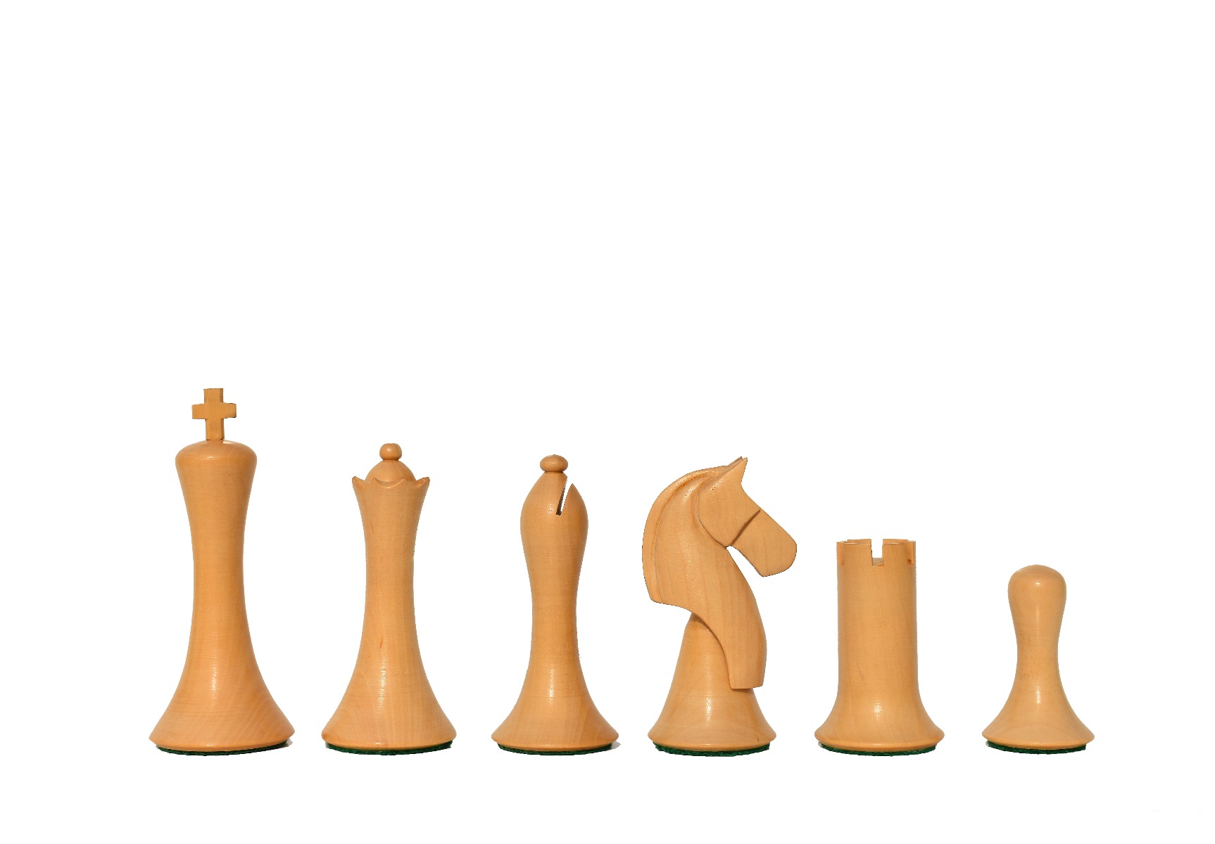 Ulbrich Series Chess Set <br> Boxwood & Ebonized <br> 3.75" King with 2" Square Beveled Series Chess Board-4080 Ulbrich Series Chess Set Boxwood & Ebonized 3.75" King with 2" Square Beveled Series Chess Board-4080