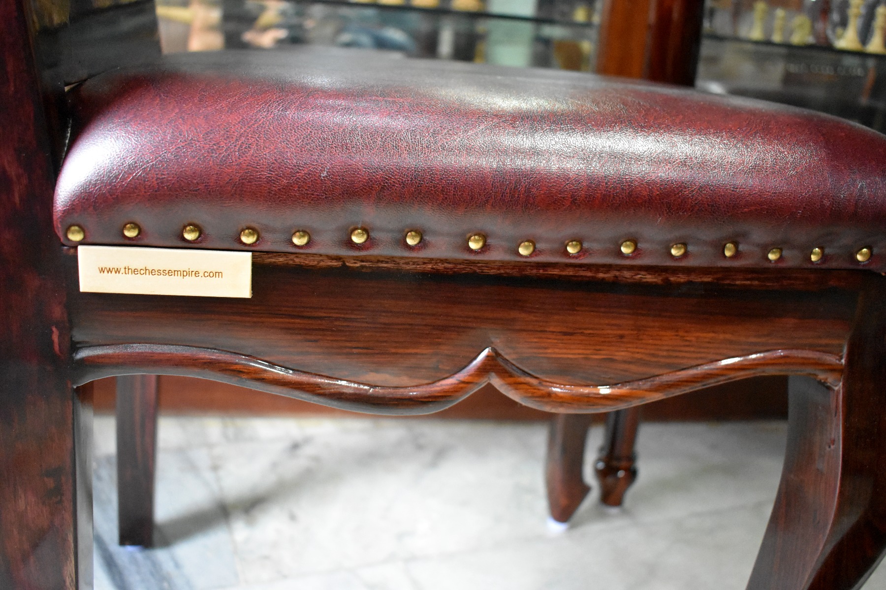 Royale classic Collection Special Edition Chess Table, Chess chairs & Chess Pieces American maple & Golden Grains Rosewood 2.5" Square-3770